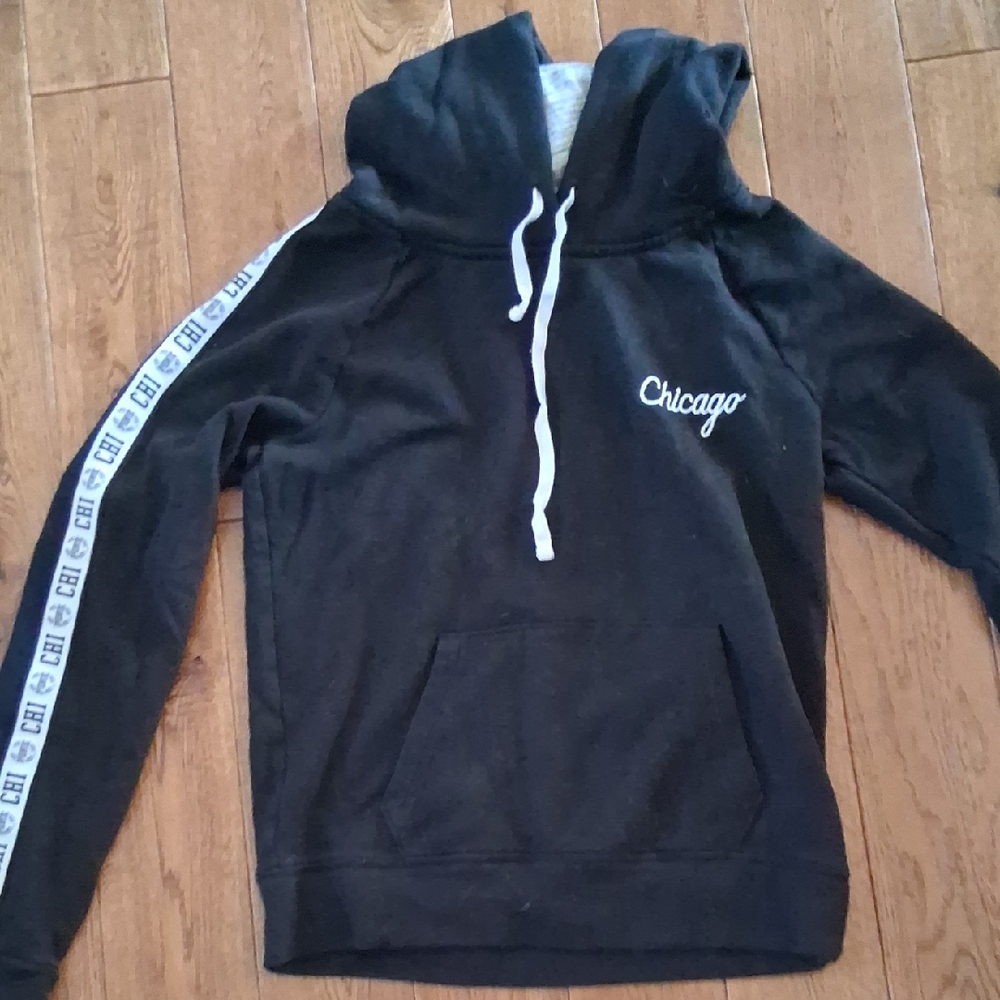 Chicago Black Hoodie PINK Victorias Secret